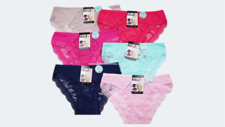 6 Pieces Lace Panties